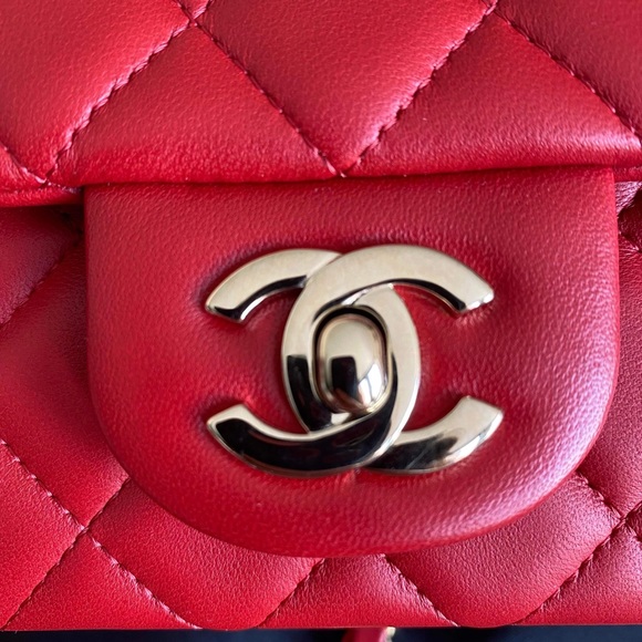 ❌❌SOLD❌❌ Chanel mini rectangular lambskin - Picture 5 of 9